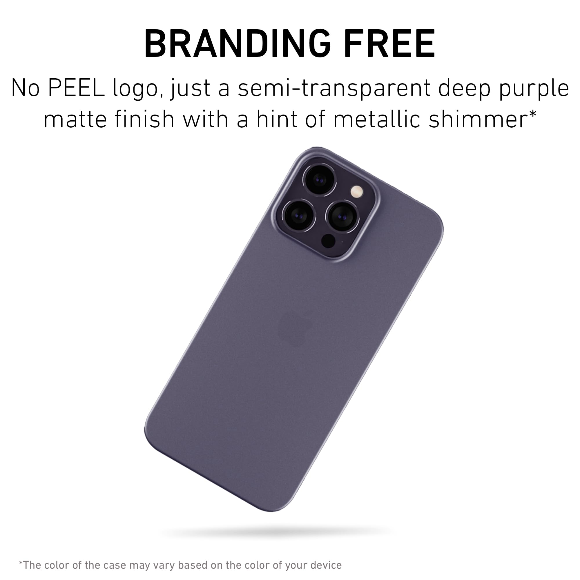 Amazon.com: PEEL Super Thin Case for iPhone 14 Pro Max (Deep